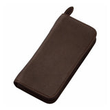 Pilot Leren 3-delig etui - zwart met rits