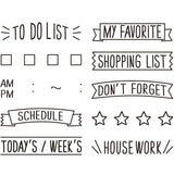 Midori Paintable Rotating Stamp List