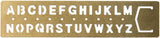 Traveler's Brass bookmark Alphabet - P.W. Akkerman Den Haag