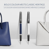 Waterman Hemisphere Colour Block Black and White CT Roller