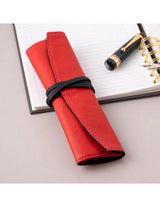 Pilot Urushi Leren 2-delig etui - rood maat M