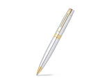 Sheaffer 300 bright chrome gold tone met gold plated tafelklok