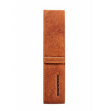 Maverick Lederen pen etui voor 1 pen - cognac