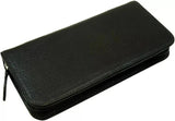 Pilot Leren 3-delig etui - zwart met rits
