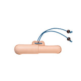 Nakaya één-delig lederen pen etui met geel koord