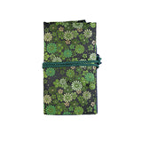 Nakaya Kyoto ”Nishijin Textile” Pen Pouch for 5 pens (Green fabric)