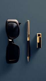 S.T. Dupont Classique Black/Yellow Gold Balpen