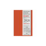 Traveler's Company Navulling 2026 Monthly Diary Passport