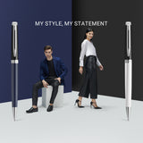 Waterman Hemisphere Colour Blocking Black and White CT Balpen