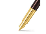 Sheaffer 100 Coffee Brown PVD Gold Vulpen