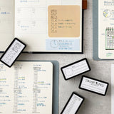 Midori Paintable Stamp Pre-Inked Half size - Vertical