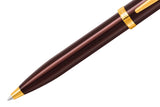 Sheaffer 100 Coffee Brown PVD Gold balpen