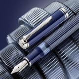 Pelikan Souverän M815 Metal Striped Blue Vulpen
