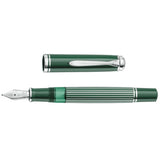 Pelikan Souverän M815 Metal Striped Green Vulpen