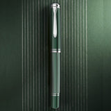 Pelikan Souverän M815 Metal Striped Green Vulpen
