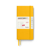Leuchtturm1917 Agenda 2027 12M Hardcover Wallet (B6+ x A6) Weekly Planner/Notebook Dotted