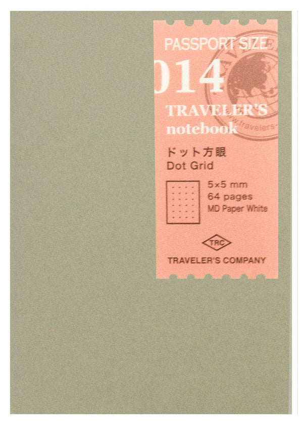 Traveler’s Notebook passport size navulling dot grid 014