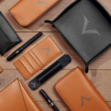 Visconti kaarthouder/ 3-delig penetui met rits - P.W. Akkerman Den Haag