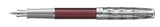 Parker Sonnet Premium Metal & Red Lacquer CT vulpen'