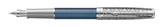 Parker Sonnet Premium Metal & Blue Lacquer CT vulpen