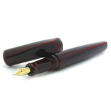 Nakaya Writer Dorsal Fin ver. 2 Aka-tamenuri vulpen - P.W. Akkerman Den Haag