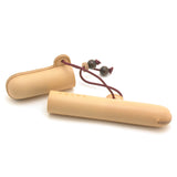 Nakaya één-delig lederen pennenetui met rood koord - P.W. Akkerman Den Haag