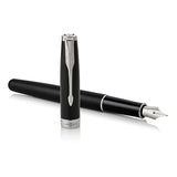 Parker Sonnet Matt Black CT vulpen - P.W. Akkerman Den Haag