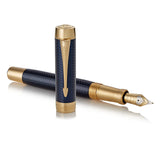 Parker Duofold Centennial Prestige Blue Chevron GT vulpen - P.W. Akkerman Den Haag