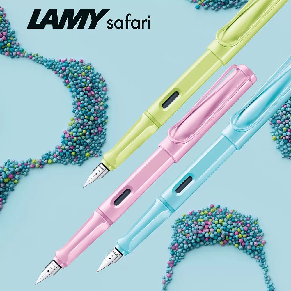 Lamy Safari Blue Value Pack Fountain Pen - M Pens- Ink Correction, Pen Case and Ink Cartridges Lamy Safari Blue Value Pack Fountain Pen - M Pens- Ink Correction, Pen Case and Ink Cartridges