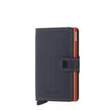 Secrid Miniwallet. Matte Nightblue&Orange