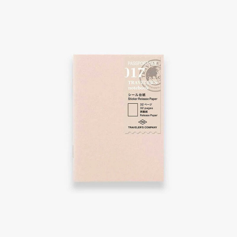 Traveler's Refill Passport Size 017 -  Sticker release paper