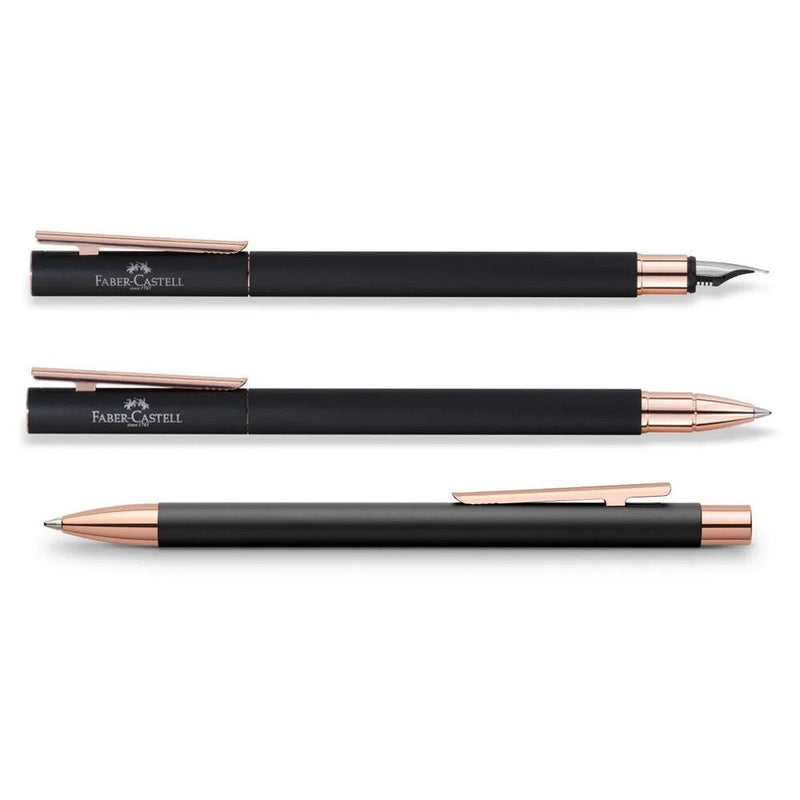 Faber-Castell Balpen Neo Slim - Metal Black Rosegold