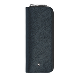 Montblanc 2-delig Sartorial etui met rits tweed blue