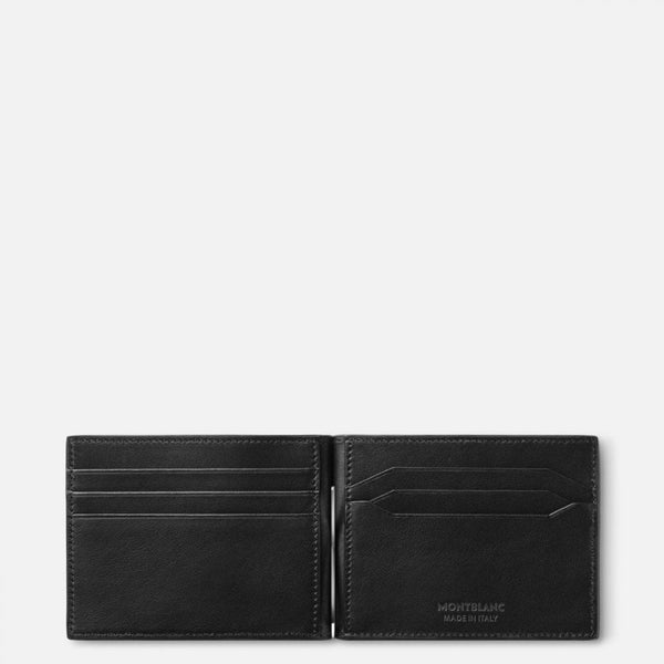 Montblanc Meisterstück wallet 6cc with money clip zwart