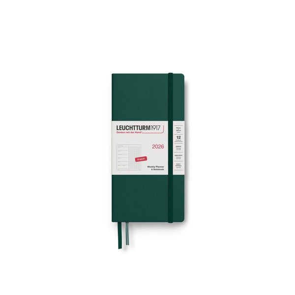 Leuchtturm1917 Weekly Planner 2026 & Notebook wallet - dotted