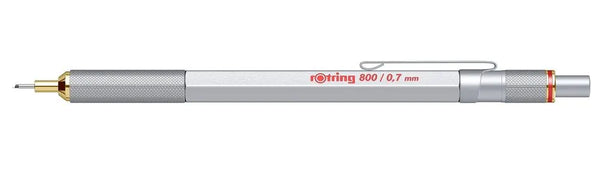 Rotring 800 zilver vulpotlood 0.5mm/0.7mm