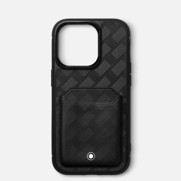 Montblanc Extreme 3.0 hard phone case for Apple iPhone 15 Pro with 2cc, zwart