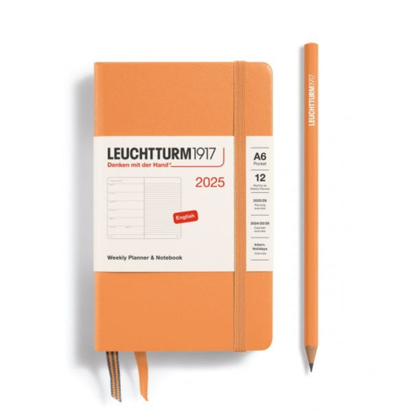 Leuchtturm1917 A6 Pocket Agenda 2025 Weekplanner + Notities