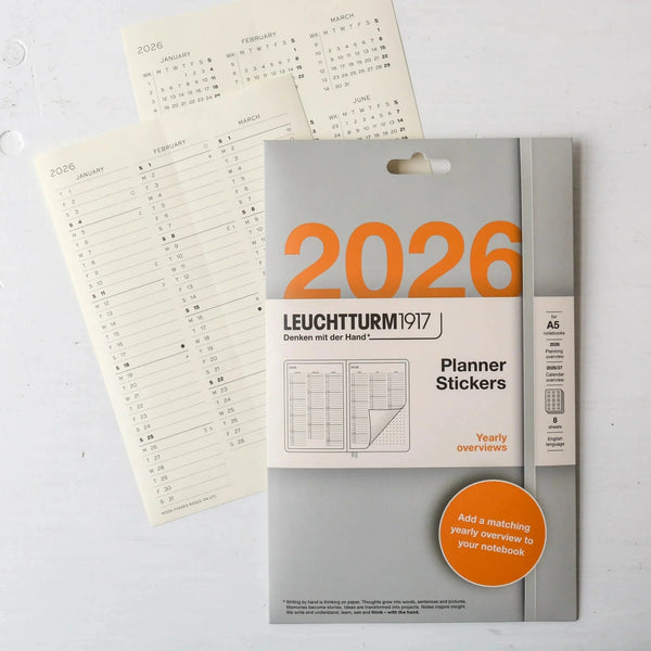 Leuchtturm1917 Yearly Overview Planner Stickers 2026
