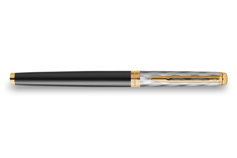 Waterman Hémisphère Vulpen – Glanzend Zwart Met Chromen Accenten, Medium Punt
