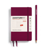 Leuchtturm1917 A6 Pocket Agenda 2025 Weekplanner + Notities