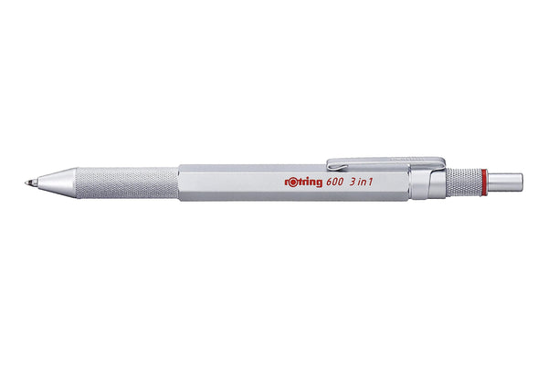 Rotring 600 Zilver 3 in 1