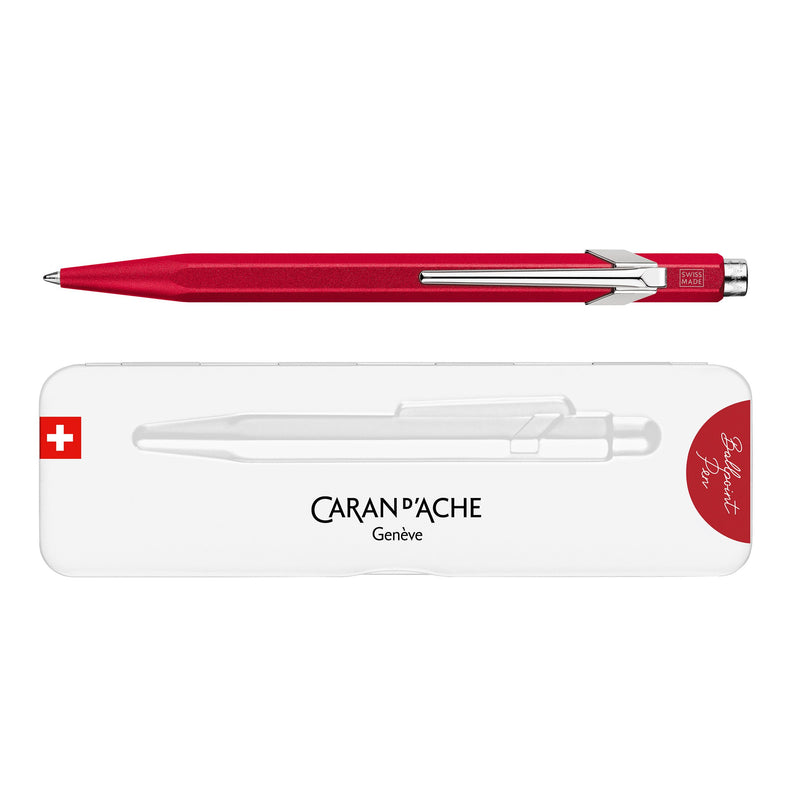 Caran d'Ache 849 Colormat-X Rood Balpen - P.W. Akkerman Den Haag