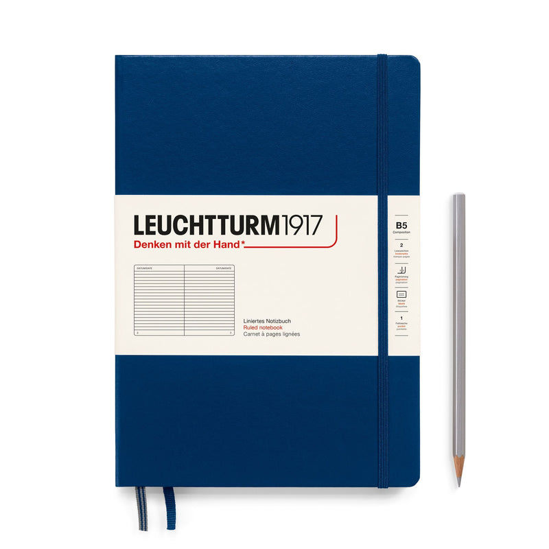 Leuchtturm1917 notitieboek Hardcover Composition B5 gelinieerd