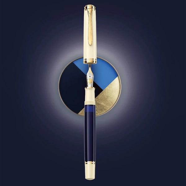 Pelikan Souverän 800 Cream Blue Special Edition Vulpen 