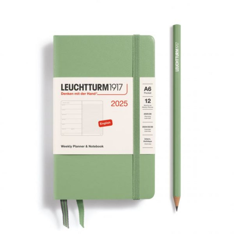 Leuchtturm1917 A6 Pocket Agenda 2025 Weekplanner + Notities