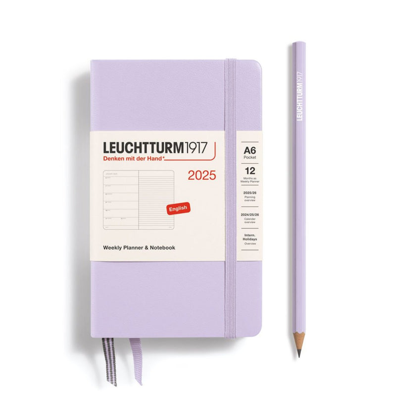 Leuchtturm1917 A6 Pocket Agenda 2025 Weekplanner + Notities