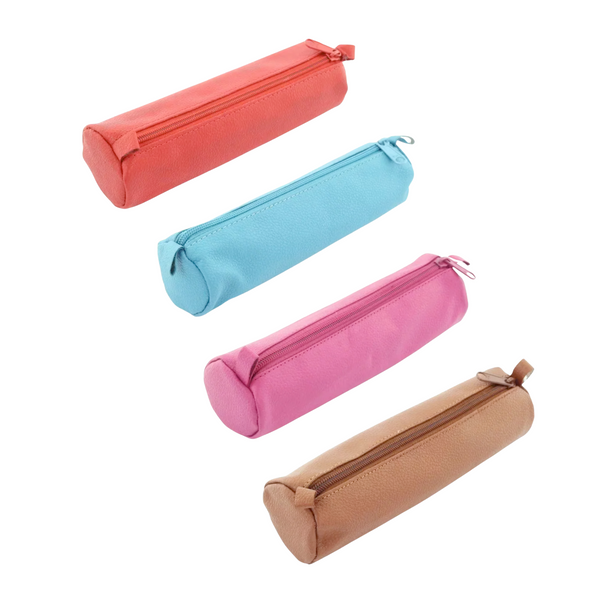 Alassio Lederen Etui Rond 4 kleuren