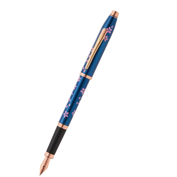 Cross Century II - Cherry Blossom Metallic Blauw Vulpen
