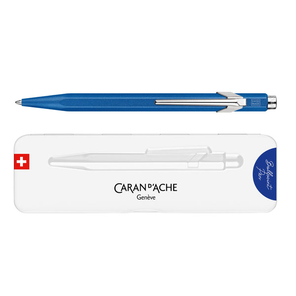 Caran d'Ache 849 Colormat-X Blauw Balpen